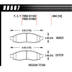 Hawk Brake Pad - LTS