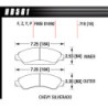 Esclade Tahoe Silverado plaquettes de freins Hawk Brake Pad - LTS