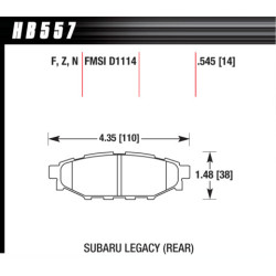 Hawk Brake Pad - Performance Ceramic