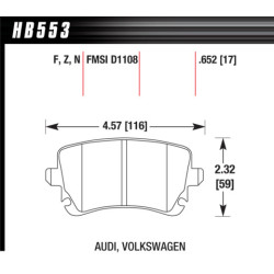 Hawk Brake Pad - Performance Ceramic
