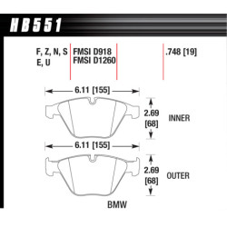 Hawk Brake Pad - Performance Ceramic