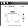 Hawk Brake Pad - HT-10 (16 mm)