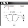 BMW E46 E90 plaquettes avant Hawk Brake Pad - HT-10 (19 mm)