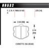 Hawk Brake Pad - DTC-60 (14 mm)