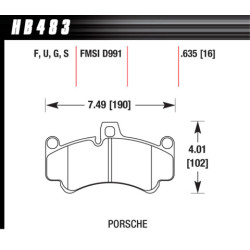 Hawk Brake Pad - DTC-60 (16 mm)