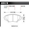 Hawk Brake Pad - Blue 9012 (16 mm)