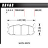 MX5 NB plaquettes arrieres Hawk Brake Pad - HPS