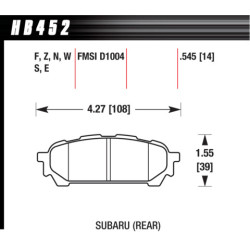Hawk Brake Pad - HPS 5.0