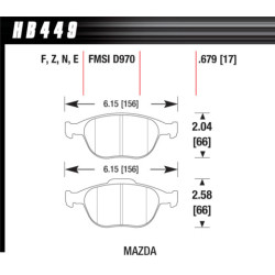 Hawk Brake Pad - HP Plus