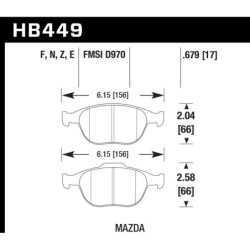 Hawk Brake Pad - HPS 5.0