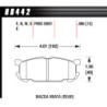 MX5 plaquettes arrieres Hawk Brake Pad - DTC-60