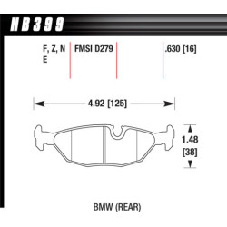 Hawk Brake Pad - Blue 9012 (16 mm)