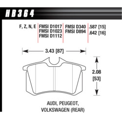 Hawk Brake Pad - HPS 5.0
