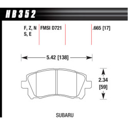 Hawk Brake Pad - HPS 5.0