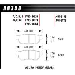 Hawk Brake Pad - DTC-60 (13 mm)