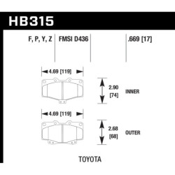 Hawk Brake Pad - HPS 5.0