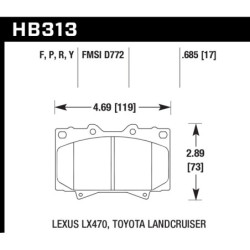 Hawk Brake Pad - HPS 5.0
