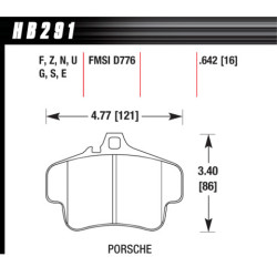 Hawk Brake Pad - DTC-60 (16 mm)