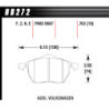 Hawk Brake Pad - Blue 9012 (19 mm)
