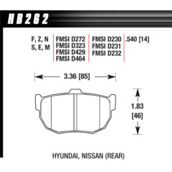 Hawk Brake Pad - HT-10 (14 mm)