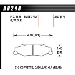 Hawk Brake Pad - Blue 9012 (17 mm)