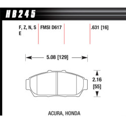 Hawk Brake Pad - Blue 9012 (16 mm)