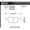 BMW E36 Saab plaquettes arrieres Hawk Brake Pad - DTC-60 (16 mm)