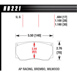 Hawk Brake Pad - ER-1
