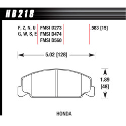 Hawk Brake Pad - DTC-60 (15 mm)