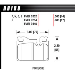 Hawk Brake Pad - Blue 9012 (18 mm)