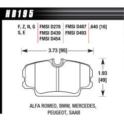 Hawk Brake Pad - Blue 9012 (16 mm)