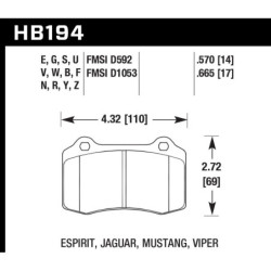 Hawk Brake Pad - HPS 5.0