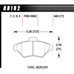 Hawk Brake Pad - Performance Ceramic