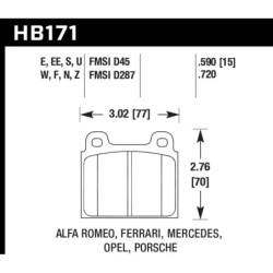 Hawk Brake Pad - HPS 5.0
