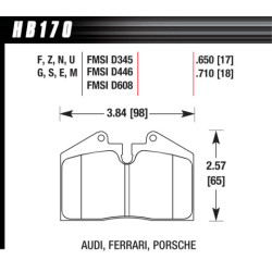 Hawk Brake Pad - Blue 9012 (18 mm)