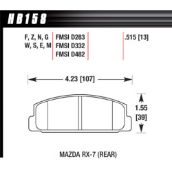 Hawk Brake Pad - DTC-60 (13 mm)