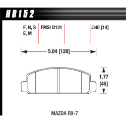 Hawk Brake Pad - HPS