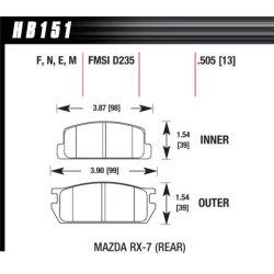 Hawk Brake Pad - ER-1