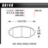 Plaquettes MX5 avant Hawk Brake Pad - DTC-60 (14 mm)