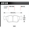 Plaquettes BMW série 3 Hawk Brake Pad - HT-10 (18 mm)