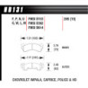Hawk Brake Pad - Black (15 mm)
