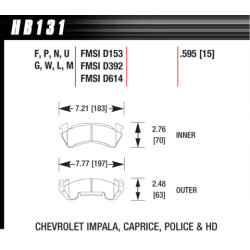 Hawk Brake Pad - HPS