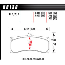 Hawk Brake Pad - DTC-50