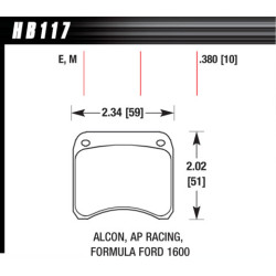 Hawk Brake Pad - Black (10 mm)