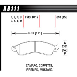 Hawk Brake Pad - DTC-60 (16 mm)