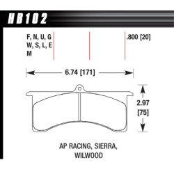 Hawk Brake Pad - DTC-50