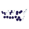 Silentbloc Kit Toyota SW20 MR-2 jante 15 pouces d'origine - Superpro KIT5155AK