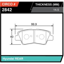Plaquettes arrieres hyundai i20n